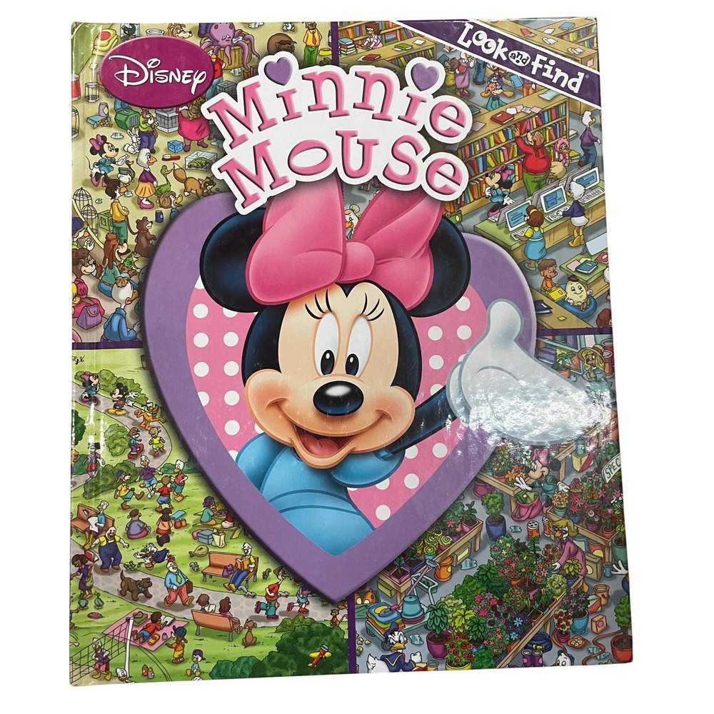 Disney Minnie Mouse Look and Find Hardcover Activity Book Childrens Search Find